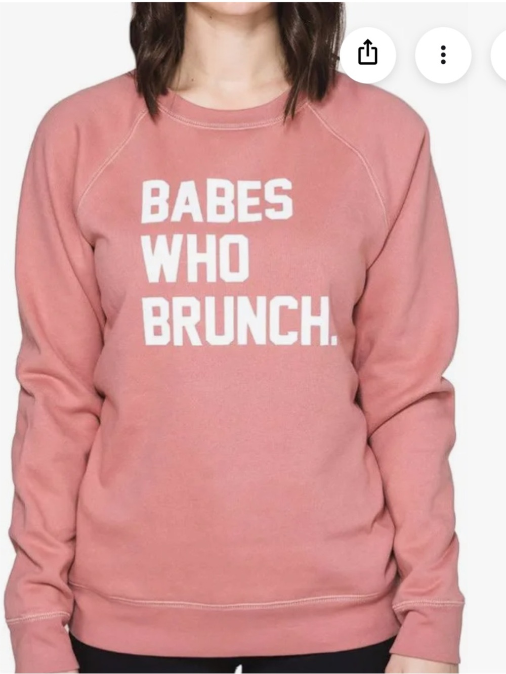 Brunette the Label Babe Who Brunch Sweatshirt